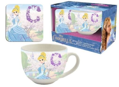 Set regalo tazza jumbo e sottotazza Principesse Disney Cenerentola