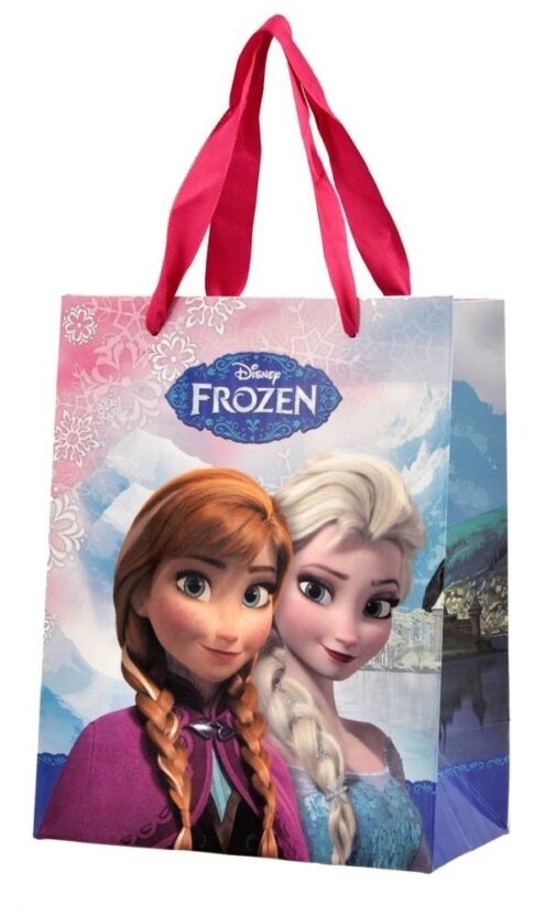 Guantini a righe con bustina regalo Disney Frozen