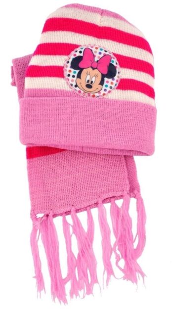 Berretto e sciarpa con bustina regalo Disney Minnie