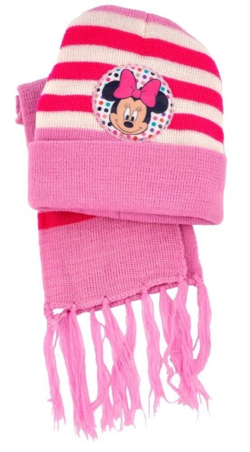 Berretto e sciarpa con bustina regalo Disney Minnie