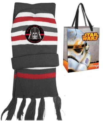 Berretto e sciarpa con bustina regalo Star Wars