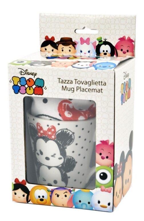 Disney Tsum Tsum Set regalo tovaglietta e tazza mug
