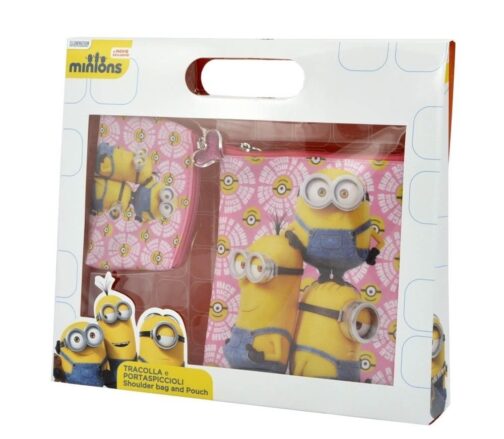 Set regalo borsetta e borsellino Minions