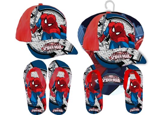 Set regalo cappellino e infradito Spiderman
