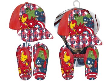 Set regalo cappellino e infradito Marvel Avengers