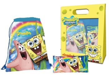 Set regalo sacca sport e astuccio Spongebob