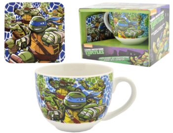 Set colazione tazza e sottotazza Ninja Turtles