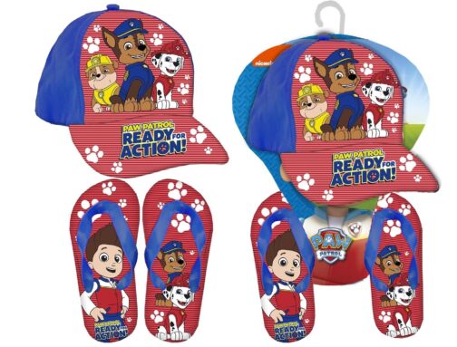 Set regalo cappellino e infradito Paw Patrol