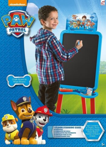 Paw Patrol- Lavagna cavalletto con accessori