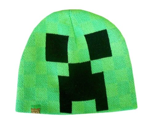 Berretto in maglia verde Minecraft Beenie Creeper