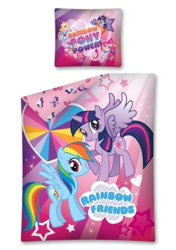 Parure copripiumino singolo My Little Pony "Rainbow Friends"100% cotone