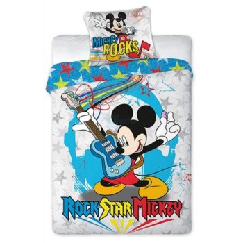 Parure copripiumino singolo Mickey Rocks 100% cotone