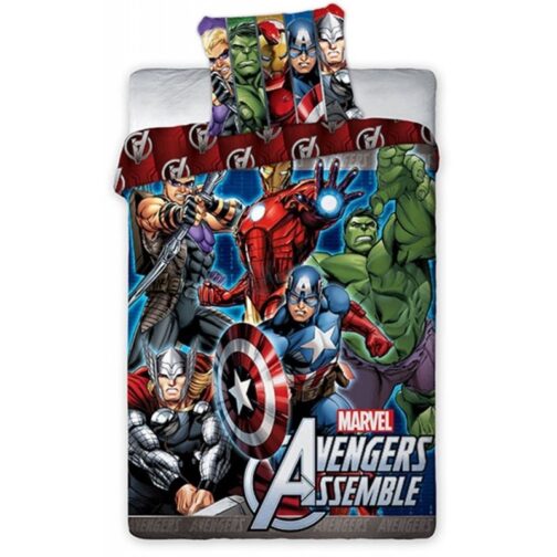 Parure copripiumino singolo Avengers 100% cotone