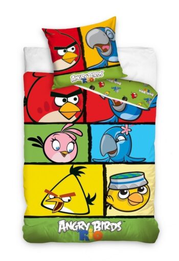 Parure copripiumino singolo Angry Birds 100% cotone