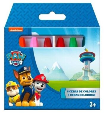 Confezione 6 pastelli a cera Paw Patrol