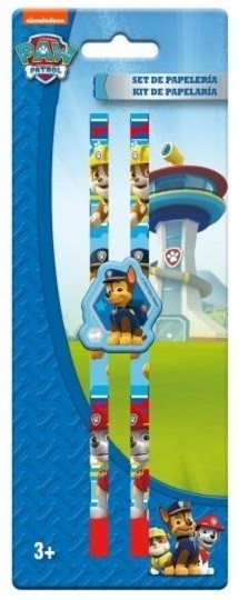 Set cancelleria 2 matite e temperino Paw Patrol