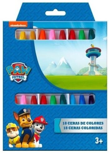 Confezione 18 pastelli a cera Paw Patrol