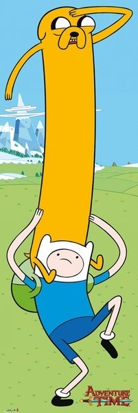 Adventure Time Poster per porta Jake e Finn