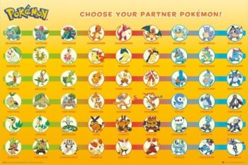 Maxi poster Pokemon - Choose your partner Pokémon!