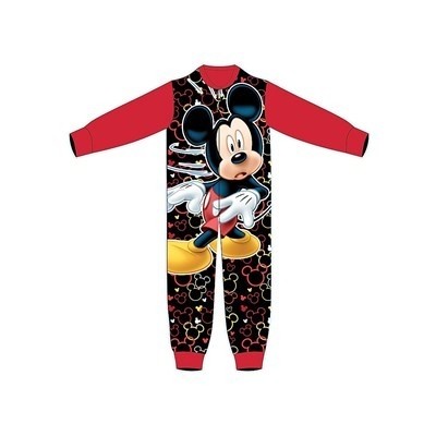 Tuta Intera di Mickey Mouse Disney Pigiama Intero di Topolino Idea Regalo per Compleanno Pigiami in Pile Bambino Abbigliamento Bambini 2 a 14 Anni 
