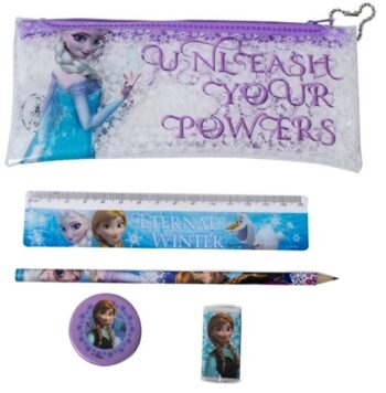 Astuccio trasparente Disney Frozen con accessori