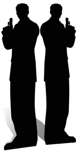 Secret Agent Male, Double Pack sagoma 185 cm H