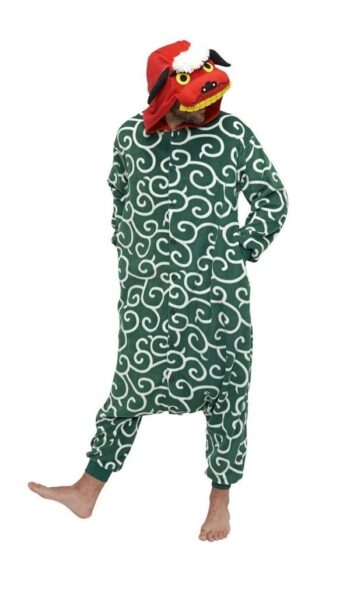 Pigiamone Kigurumi adulto Shishimai - Taglia Regular