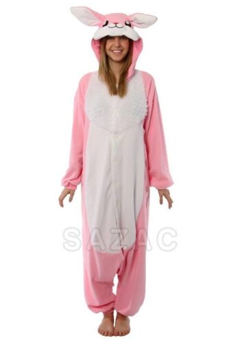 Pigiamone Kigurumi adulto Coniglio rosa - Taglia Regular