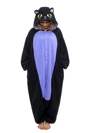 Pigiamone Kigurumi adulto Gatto Nero - Taglia Unica