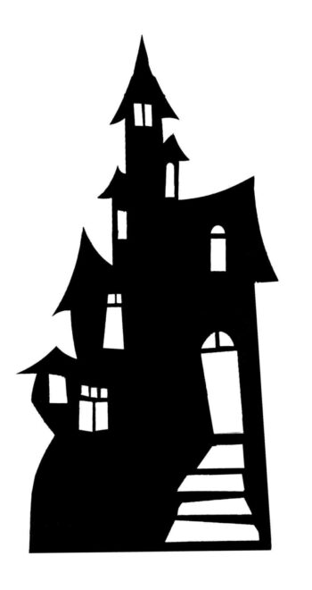 Small Haunted House (Silhouette) sagoma 98 cm H