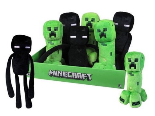 Peluche Creeper ed Enderman Minecraft