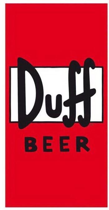 Asciugamano Telo Mare Duff Beer Simpson