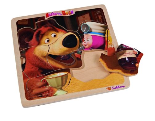 Masha e Orso puzzle 8 pz in legno