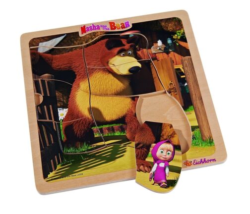 Masha e Orso puzzle 8 pz in legno