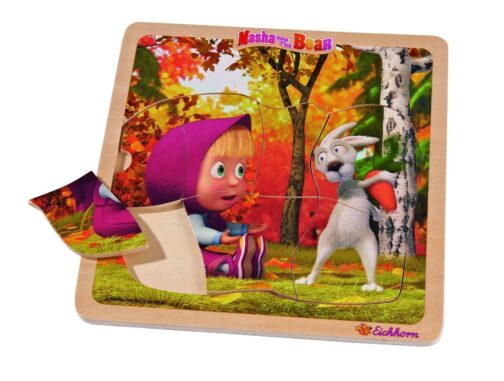 Masha e Orso puzzle 8 pz in legno