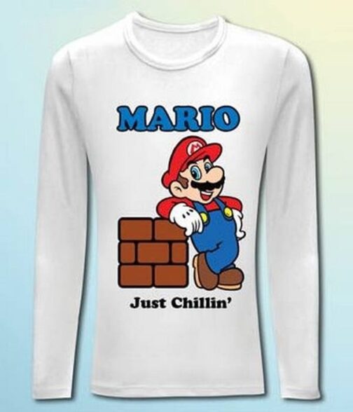 Maglia manica lunga Super Mario Bros