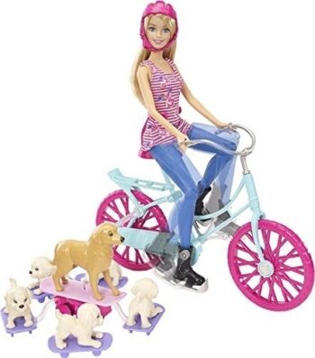 Barbie Pedala Coi Cuccioli