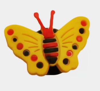 Pin per Crocs o braccialetti Yellow Butterfly