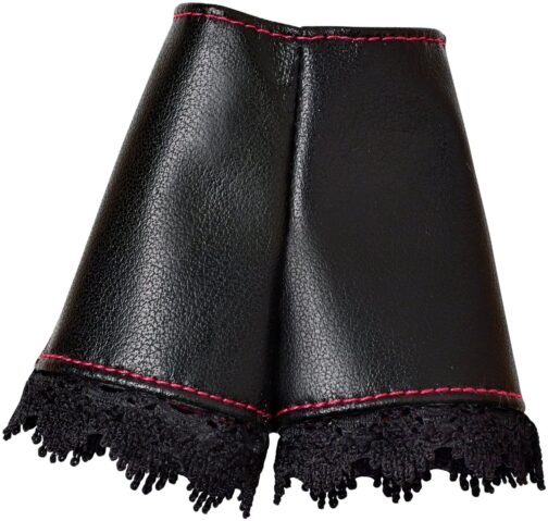 Barbie - Pantalone corto nero con pizzo