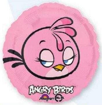 Palloncino in mylar Angry Birds Rosa