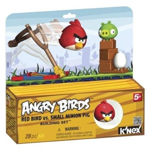 Catapulta Angry Birds rosso e Minion Pig