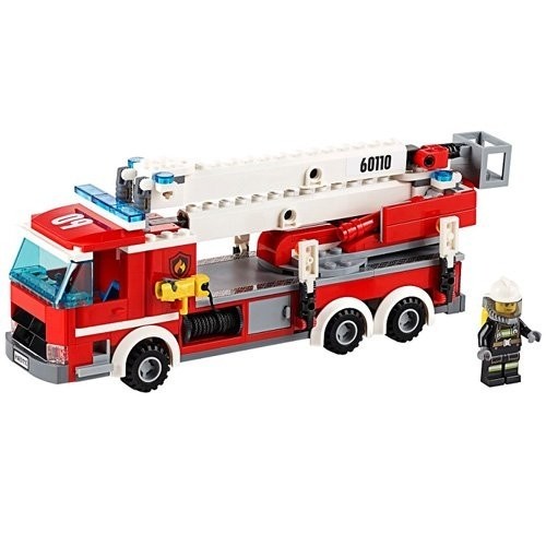 LEGO City Fire Caserma dei Pompieri, con Garage, Camion ed