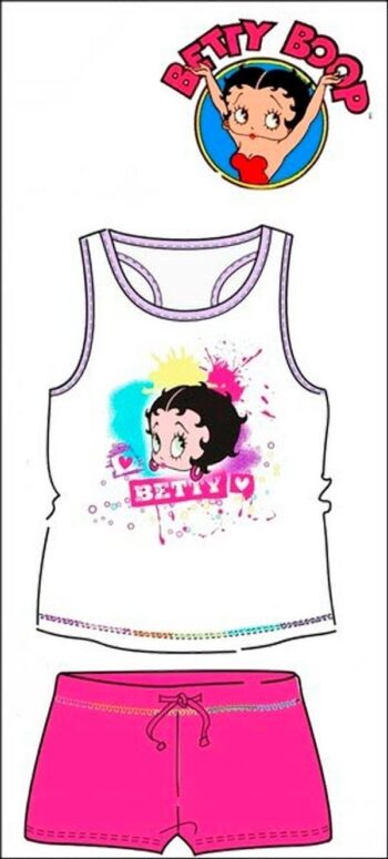 Completo Betty Boop top e shorts