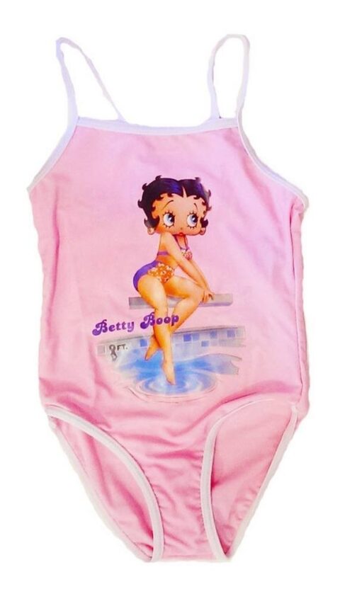 Costume intero Betty Boop rosa