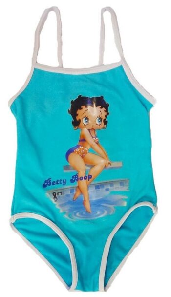 Costume intero Betty Boop celeste