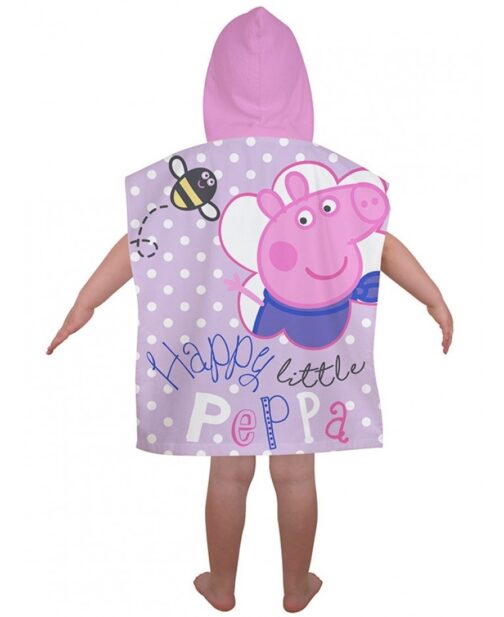 Accappatoio poncho Peppa Pig Happy