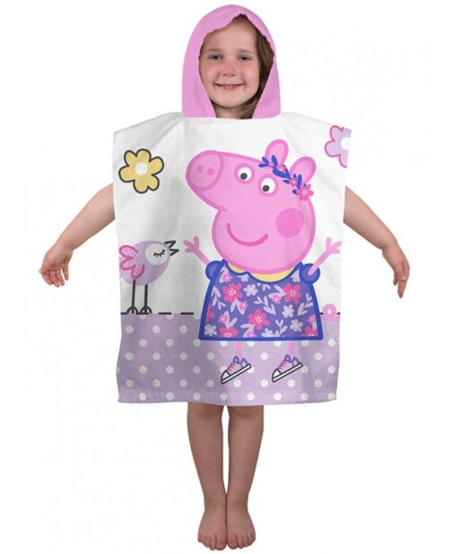 Accappatoio poncho Peppa Pig Happy