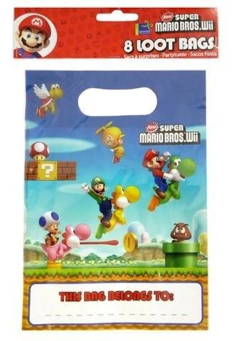 Super Mario - Confezione 8 Party Bags