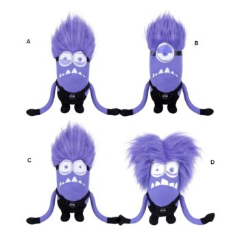 Peluche Cattivissimo Me Evil Minions viola 22cm