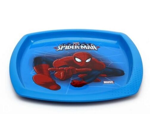 Piatto sagomato in plastica Spiderman